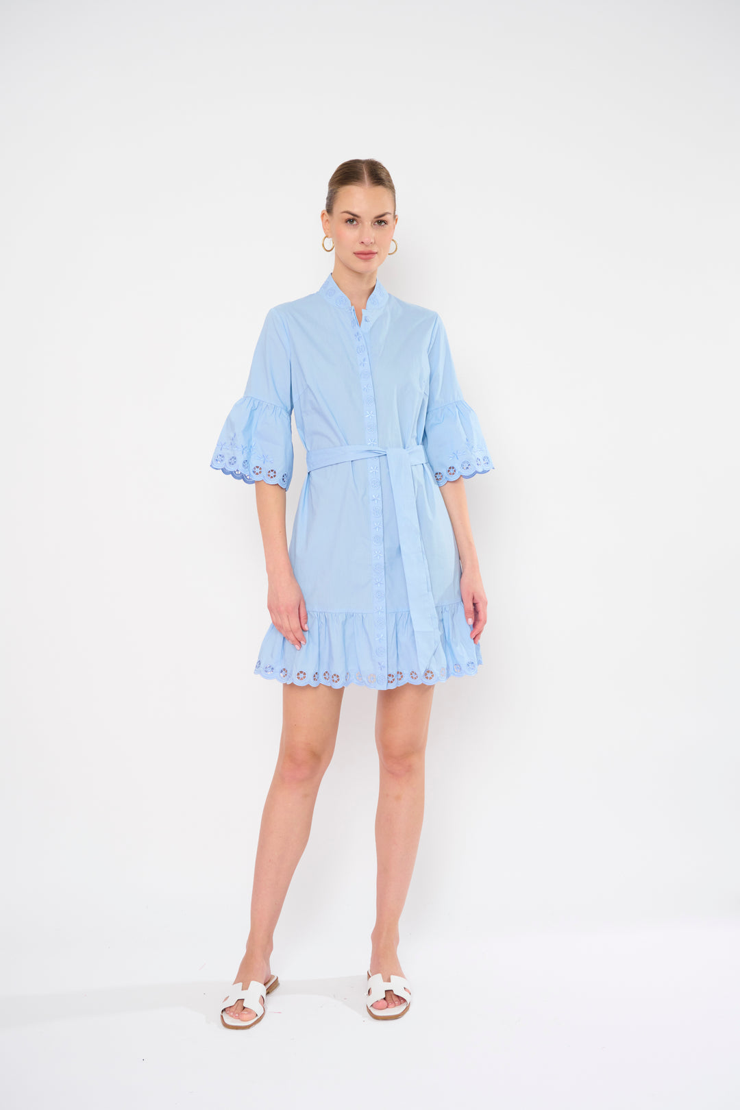 Stellina Dress in Blue Mist by Flora Bea Catherine Campbell Stellina Dress in Blue Mist by Flora Bea Catherine Campbell