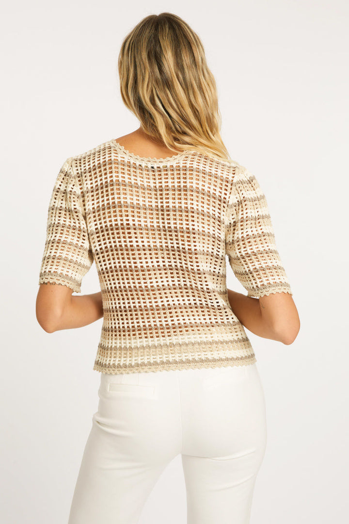 Agata Ivory / Birch Sweater by Caballero