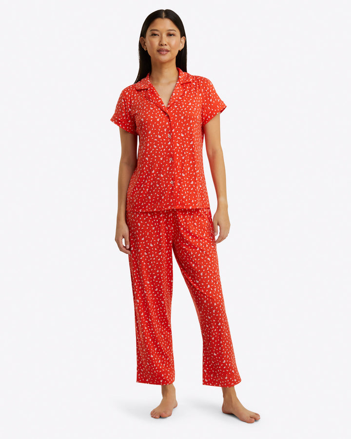 Draper James Linda Pajama Set in Falling Petals