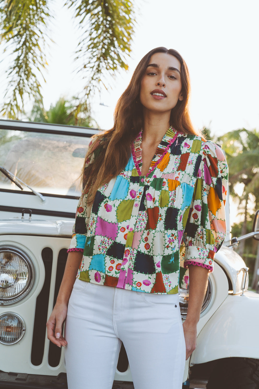 Blake Top in Al Fresco by Alden Adair