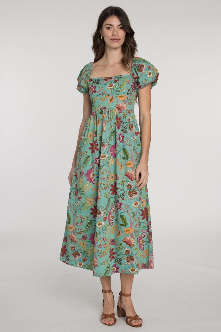 Allie Dress in Exotic Flower by Elizabeth James