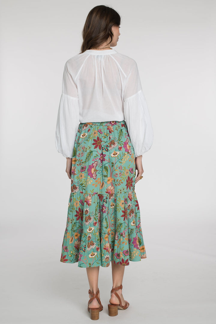 Surrey Skirt in Exotic Flower by Elizabeth James