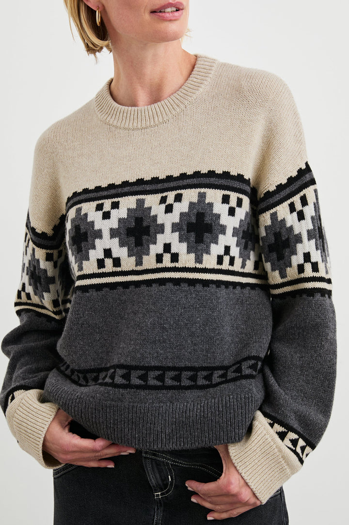 Emma Sweater in Heather Fair Isle by Rails