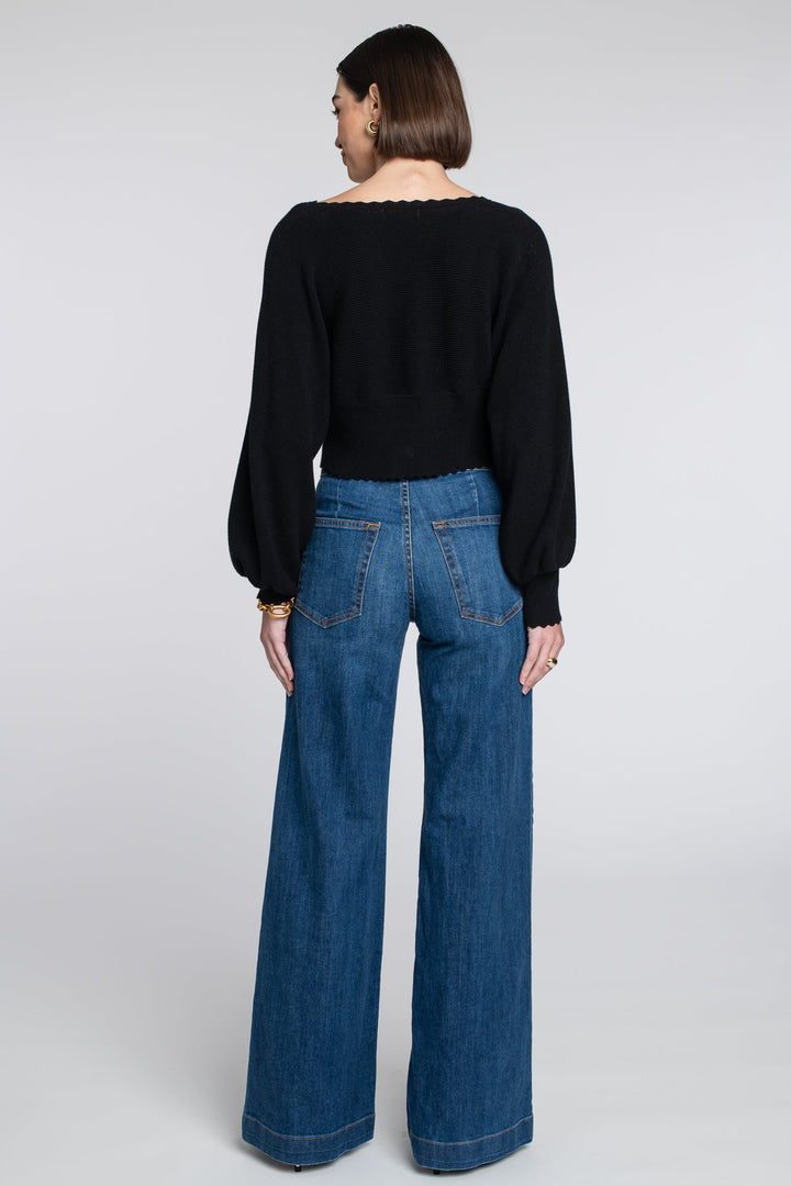 Cleo Sweater in Black by Elizabeth James