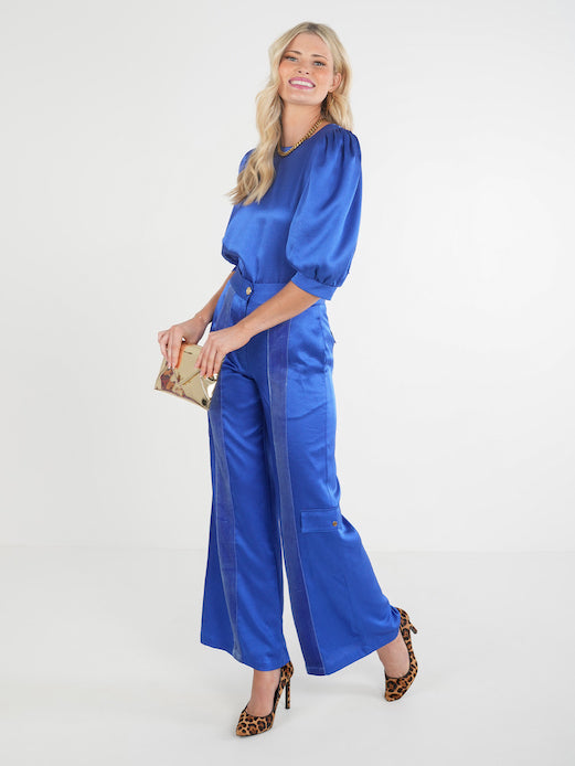 Emily McCarthy Bella Top in Dazzling Blue