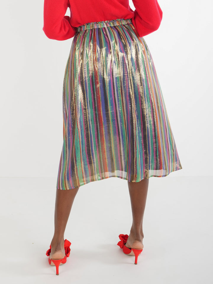 Emily McCarthy Pleated Midi - Tinsel Skirt