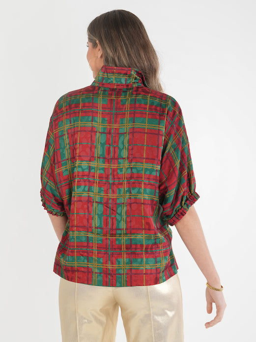 Emily McCarthy Poppy Top Tartan Cheetah