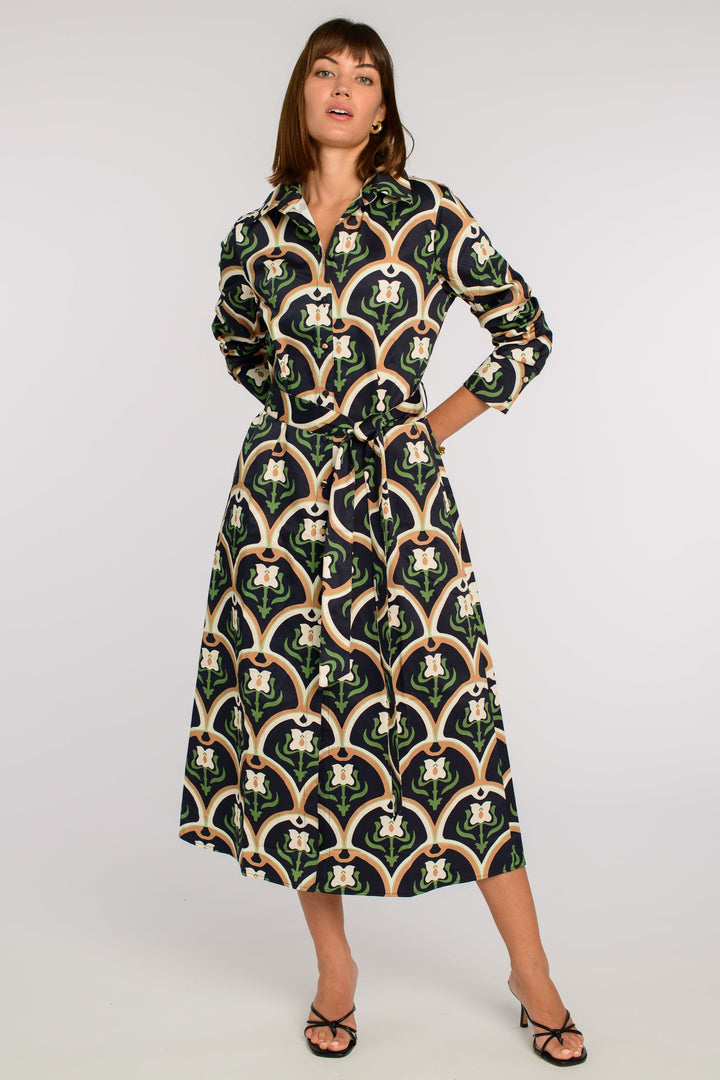 Elizabeth James Blake Dress in Deco Tulip