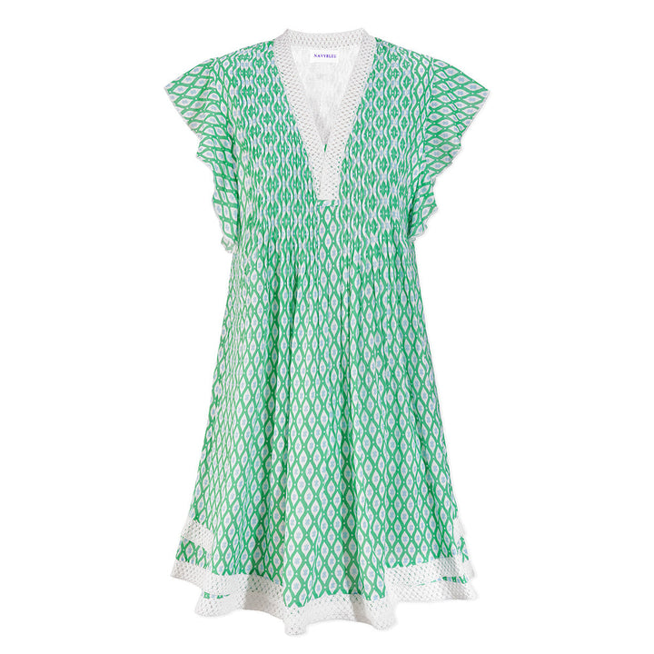 Eden Dress in Green Diamond by Navy Bleu