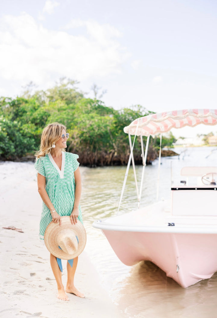 Eden Dress in Green Diamond by Navy Bleu