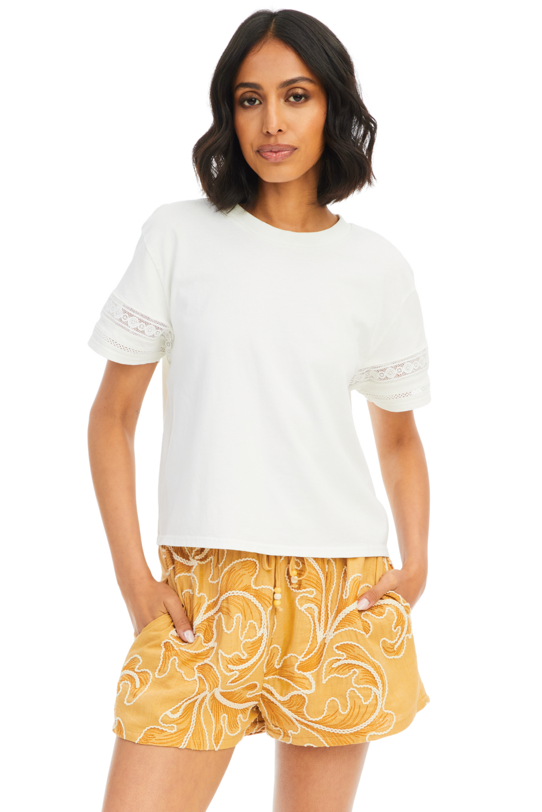 Iris Tee in White by ALLISON New York