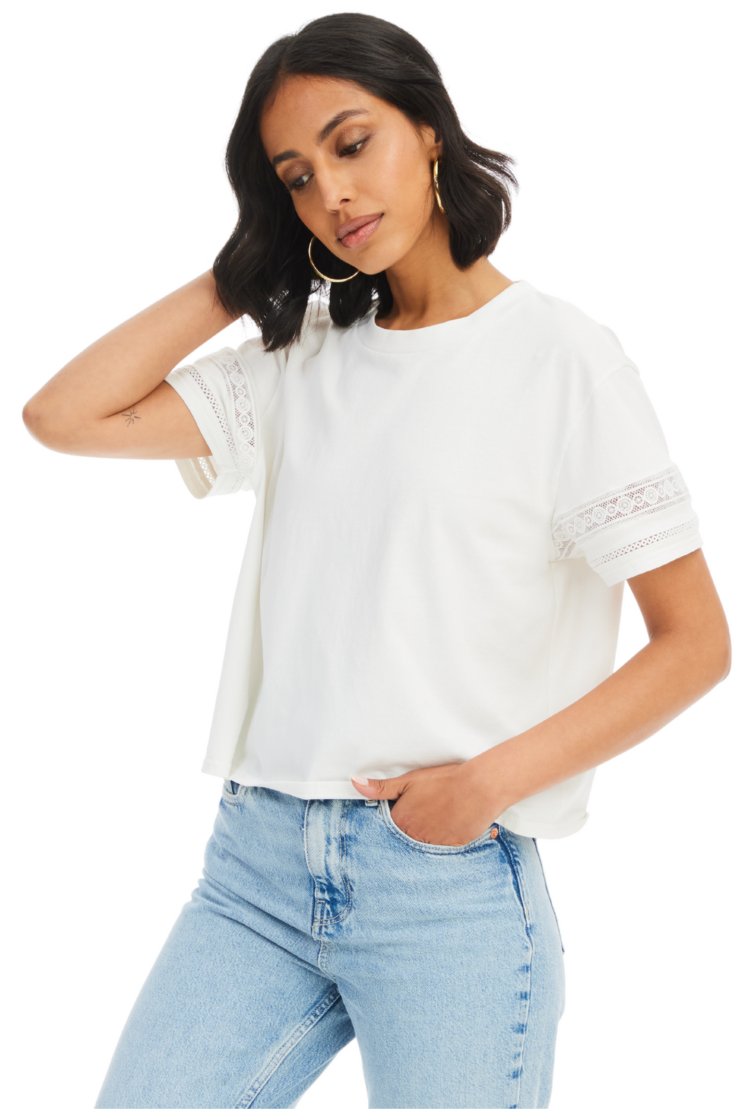 Iris Tee in White by ALLISON New York