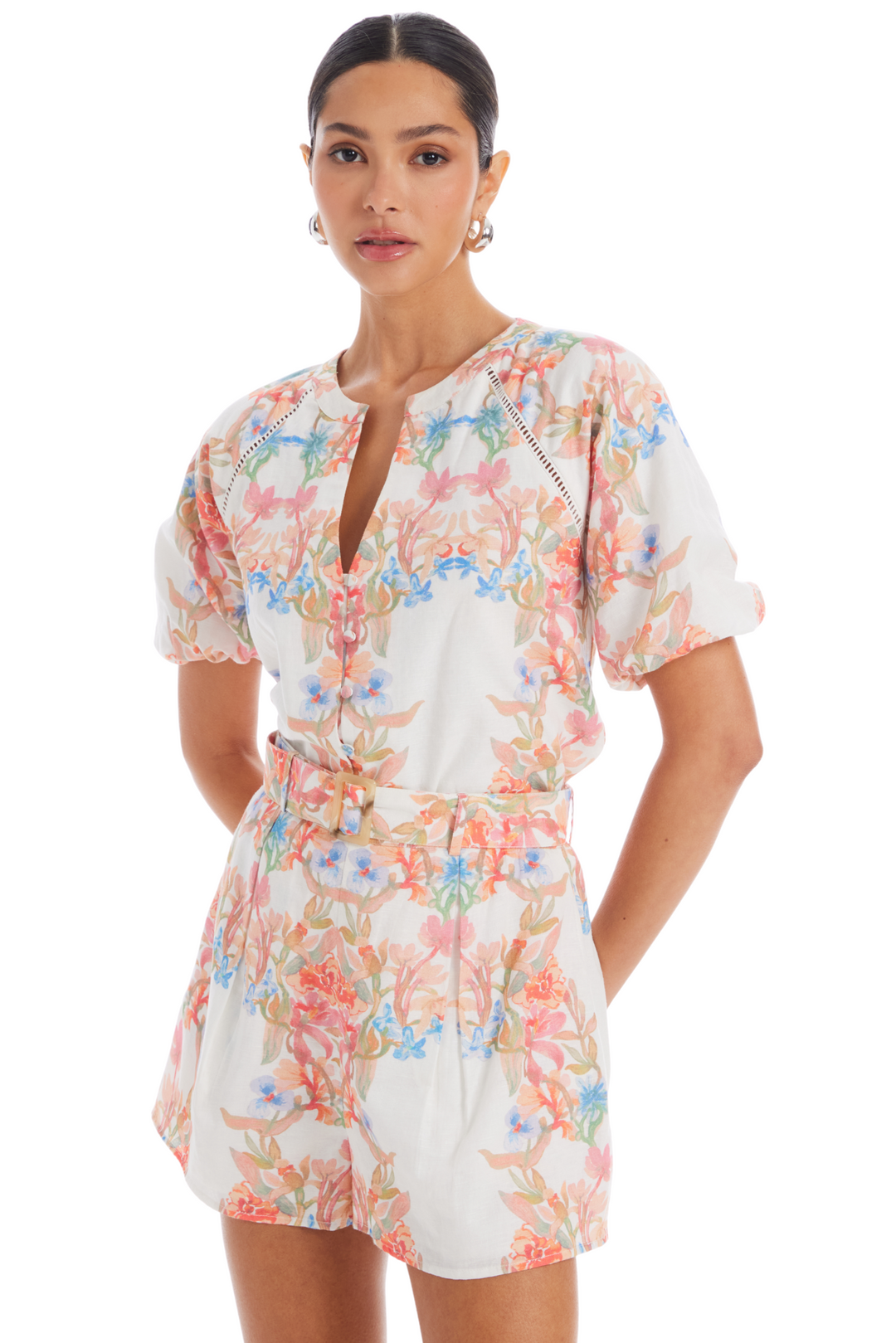 Tracy Shorts in Floral Arches by ALLISON New York