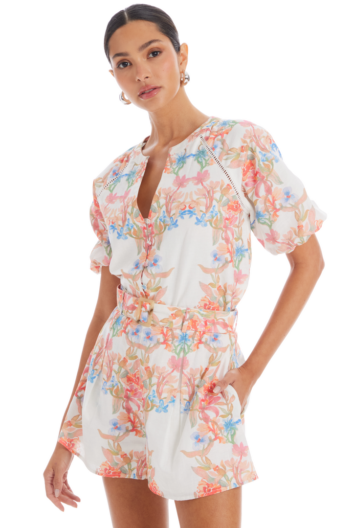 Josephine Top in Floral Arches by ALLISON New York