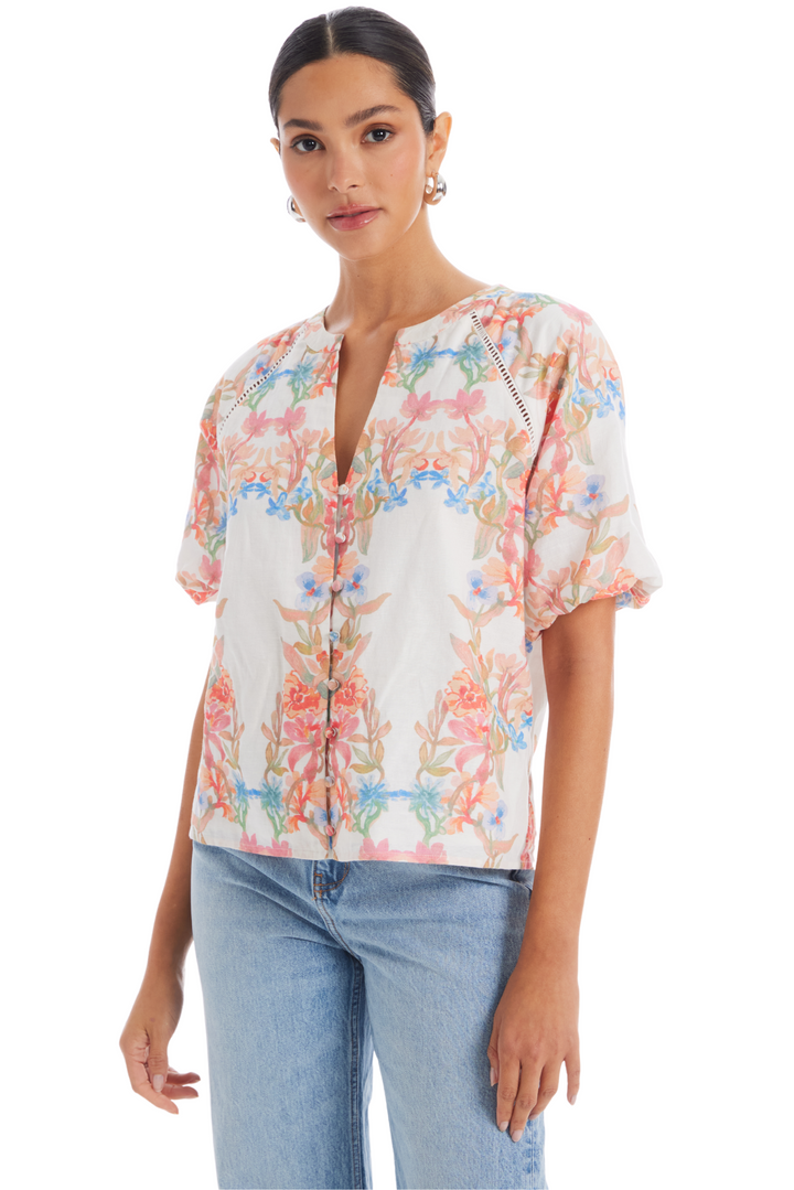 Josephine Top in Floral Arches by ALLISON New York