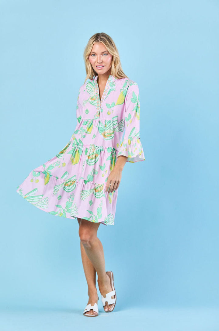Caty Dress in Blushing Songbird by Sheridan French