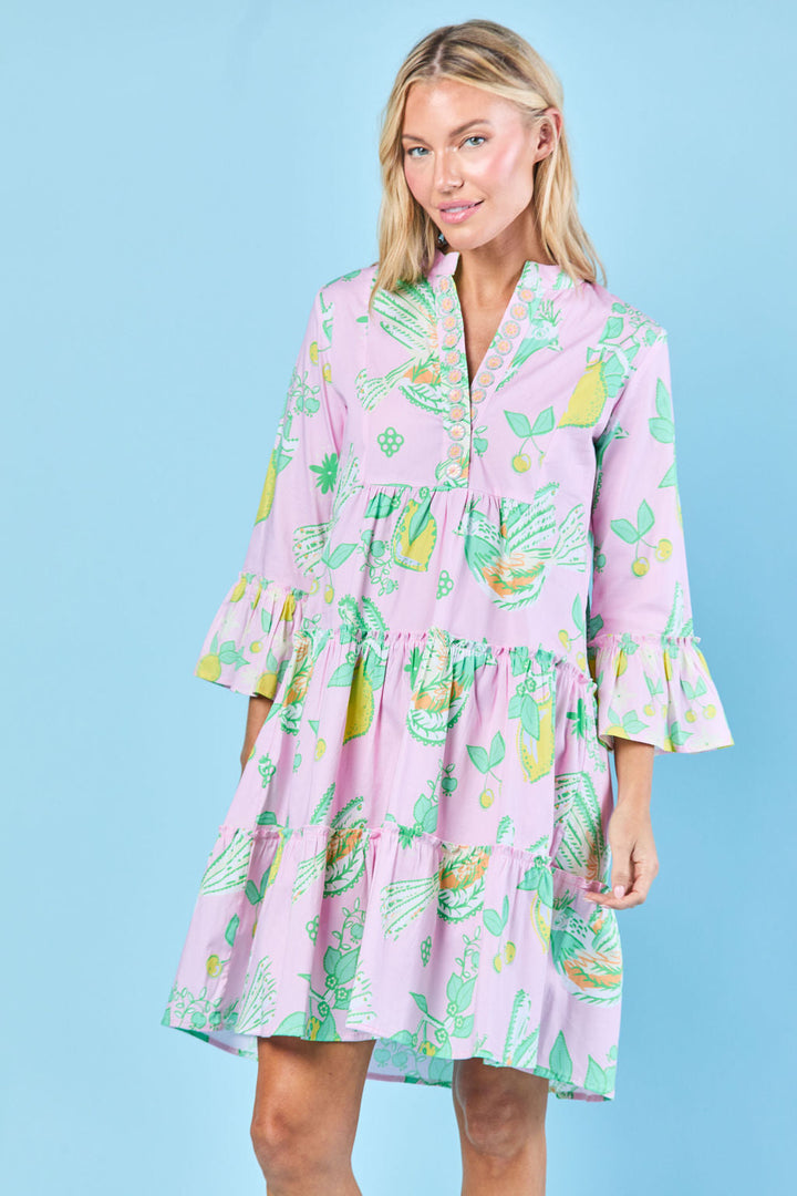 Caty Dress in Blushing Songbird by Sheridan French