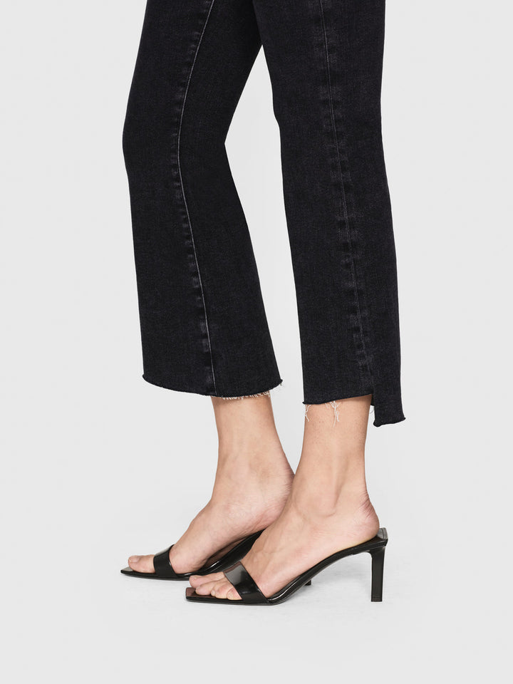 FRAME Le Crop Mini Boot in Radio Cascade Hem Jean