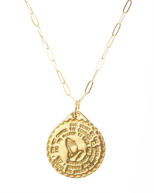 Allison Avery  Lord's Prayer Medallion Chain