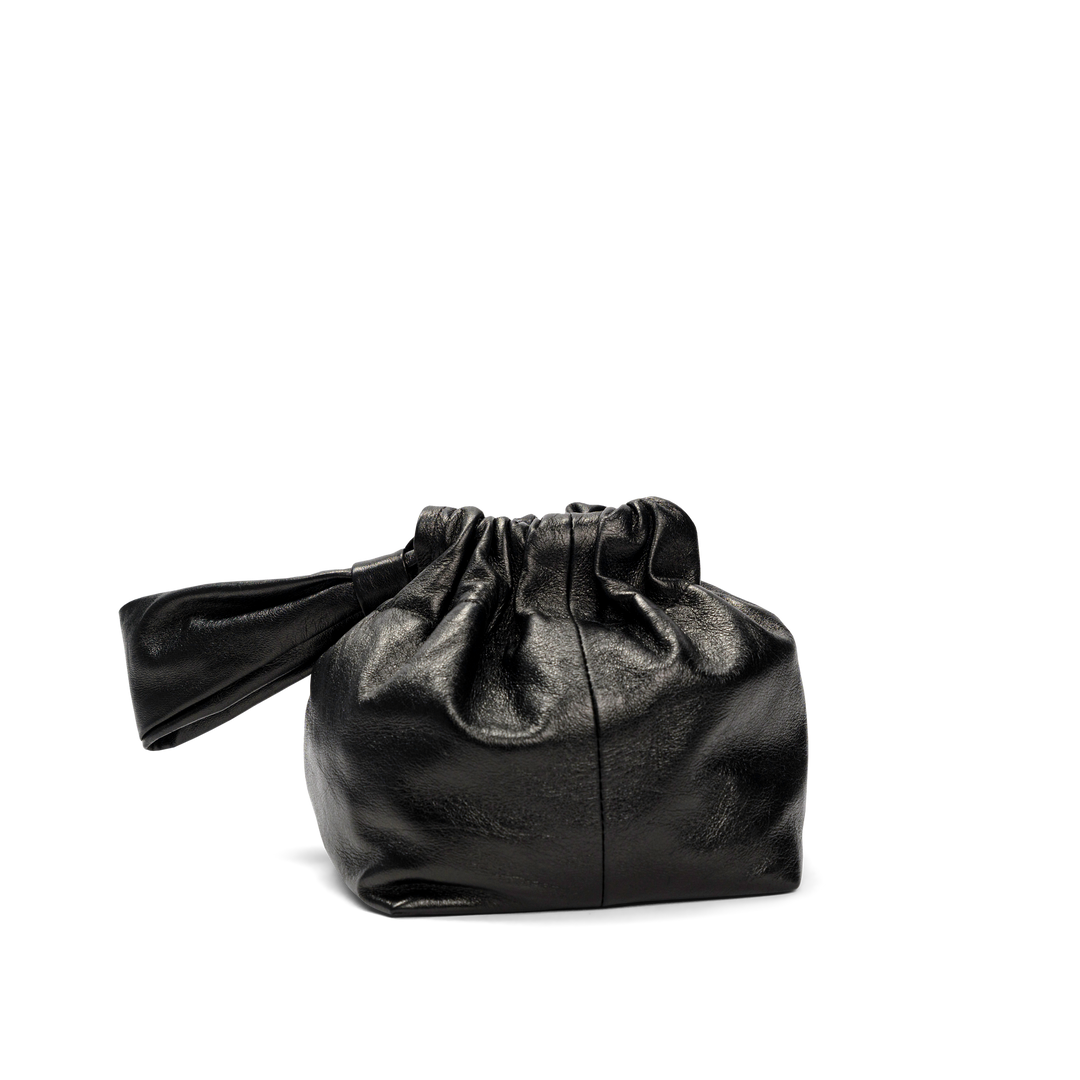 Lemiz Mariposa Black Metallic Bag