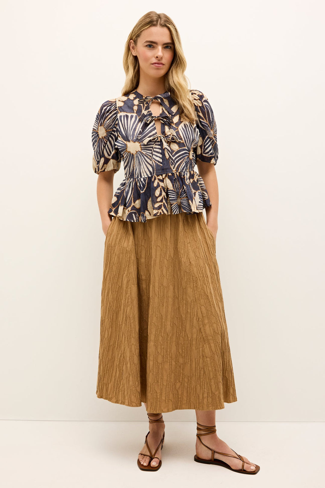 Sasha Skirt in Latte by Marie Oliver