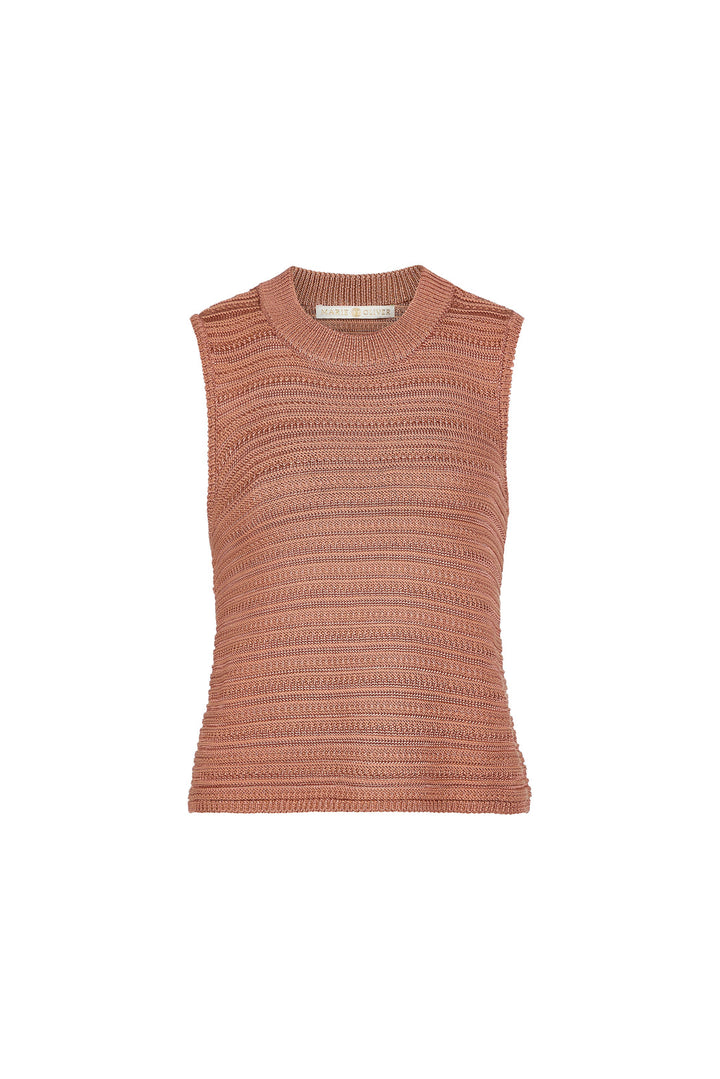 Nev Top in Nectarine by Marie Oliver