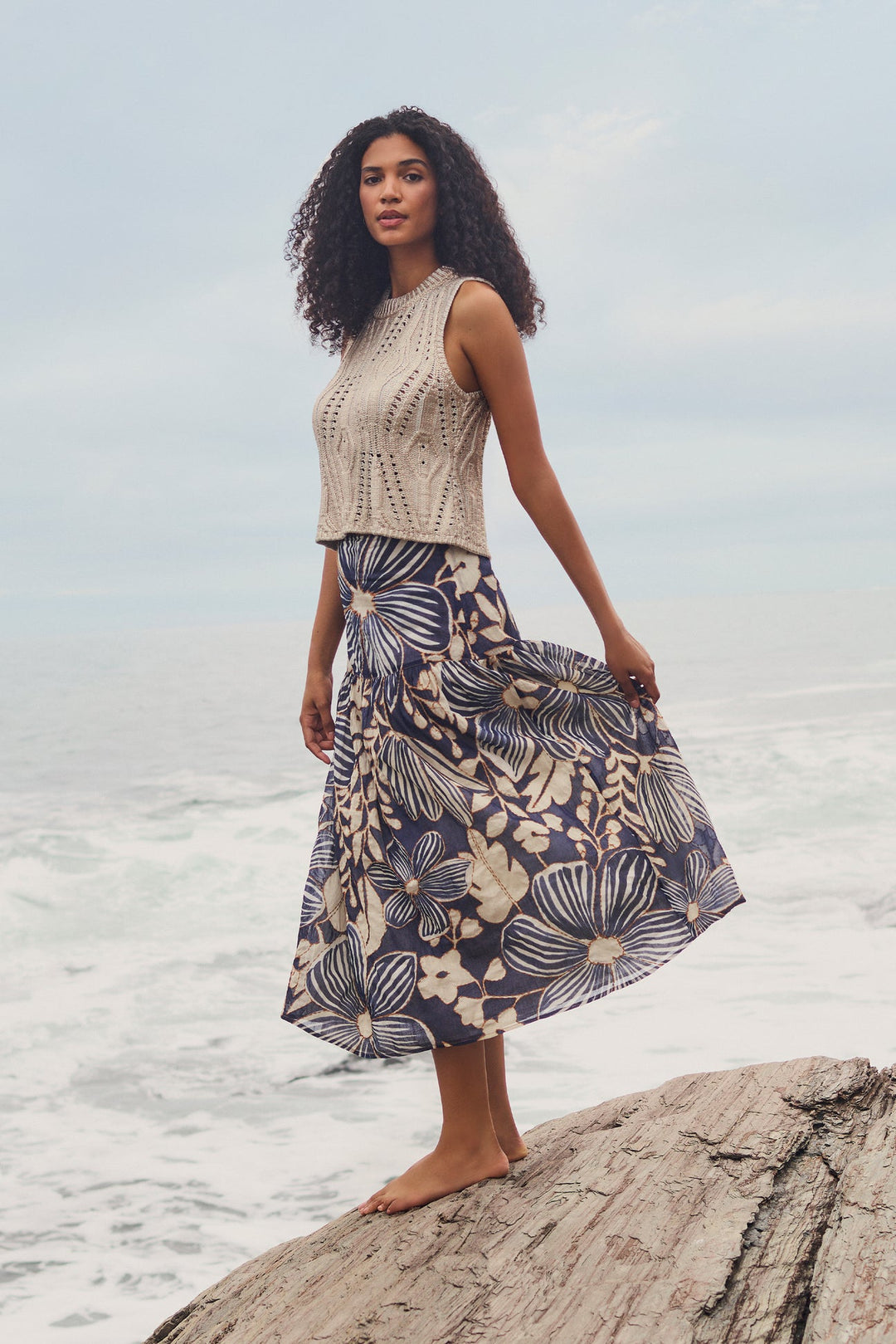 Owens Skirt in Moonflower by Marie Oliver