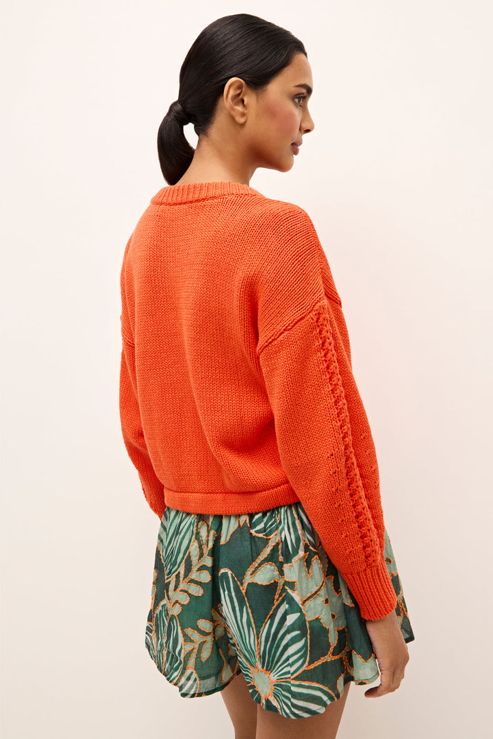 Odell Cardigan in Orange by Marie Oliver