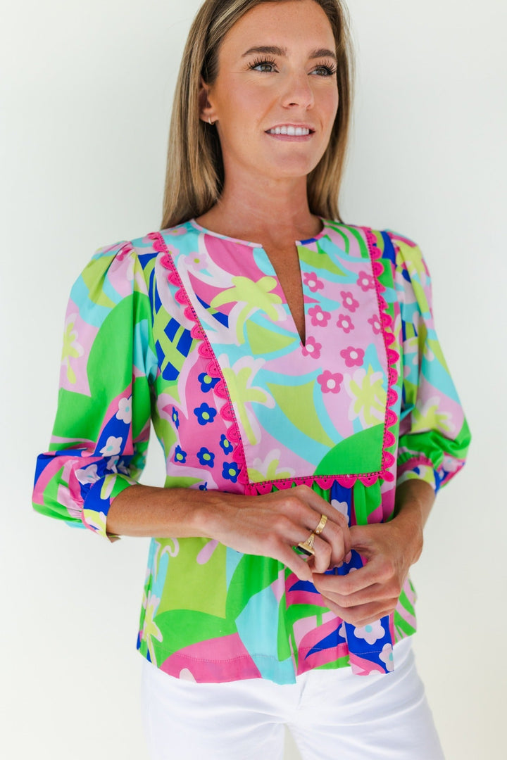 Stella Top in Paradise Punch by Mary George