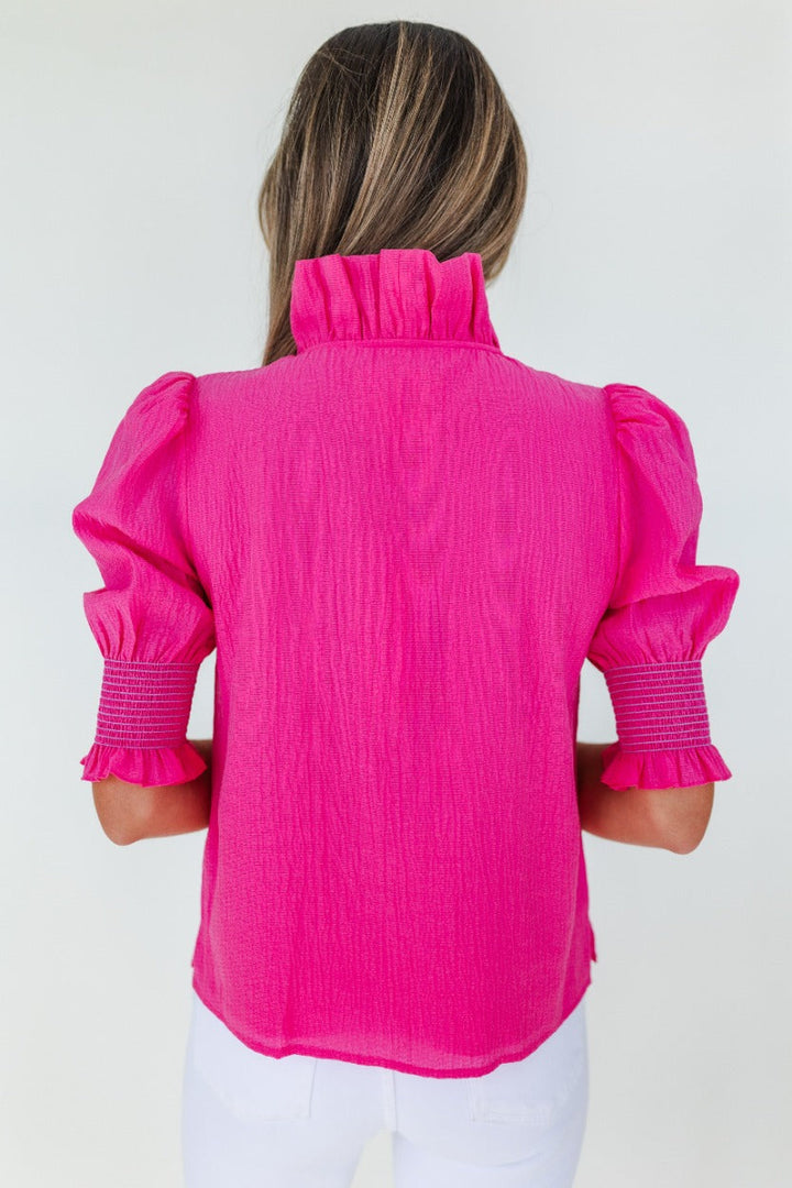 Harper Top in Fandango Pink by Mary George