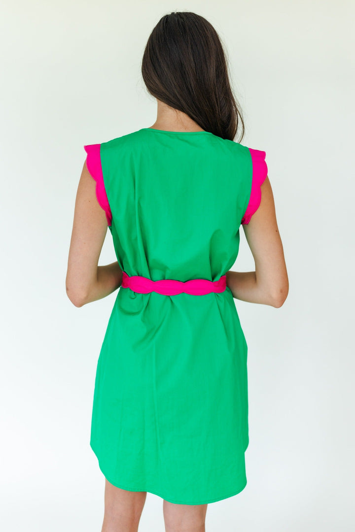 Vivian Dress in Bright Green by Mary George