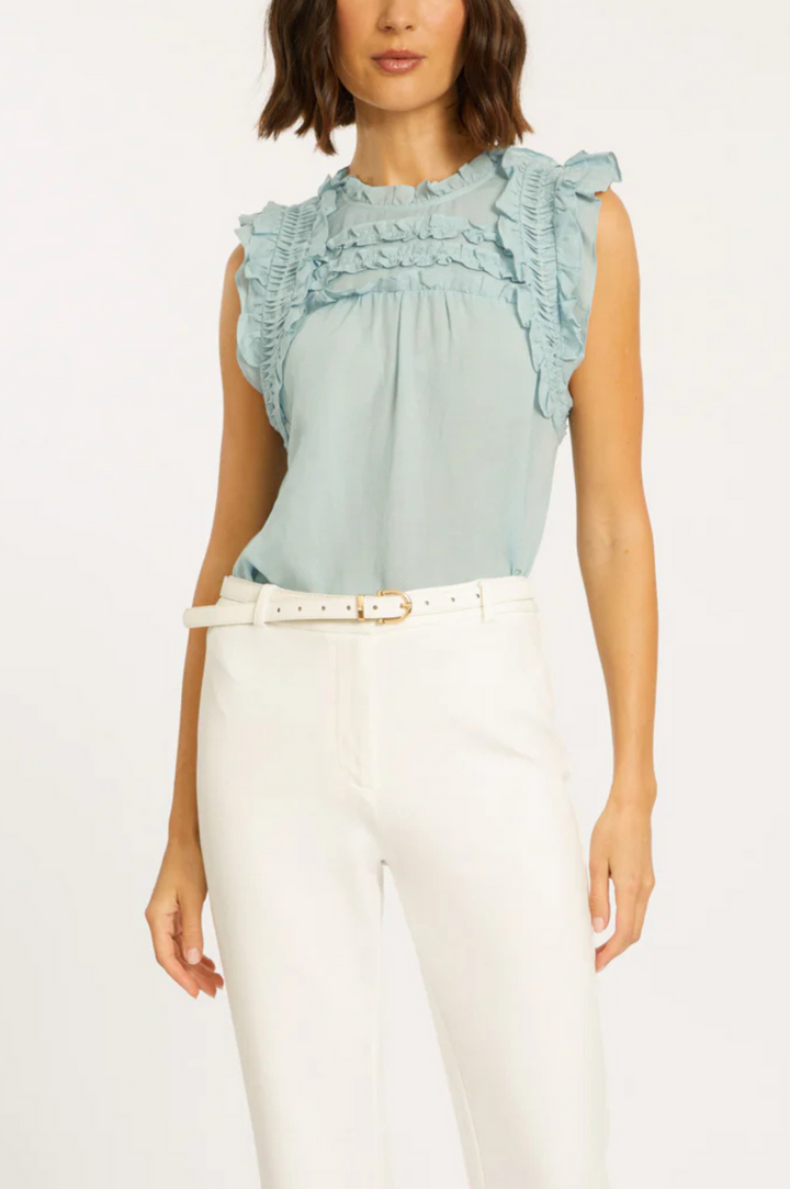 Micheline Sterling Blue Top by Caballero