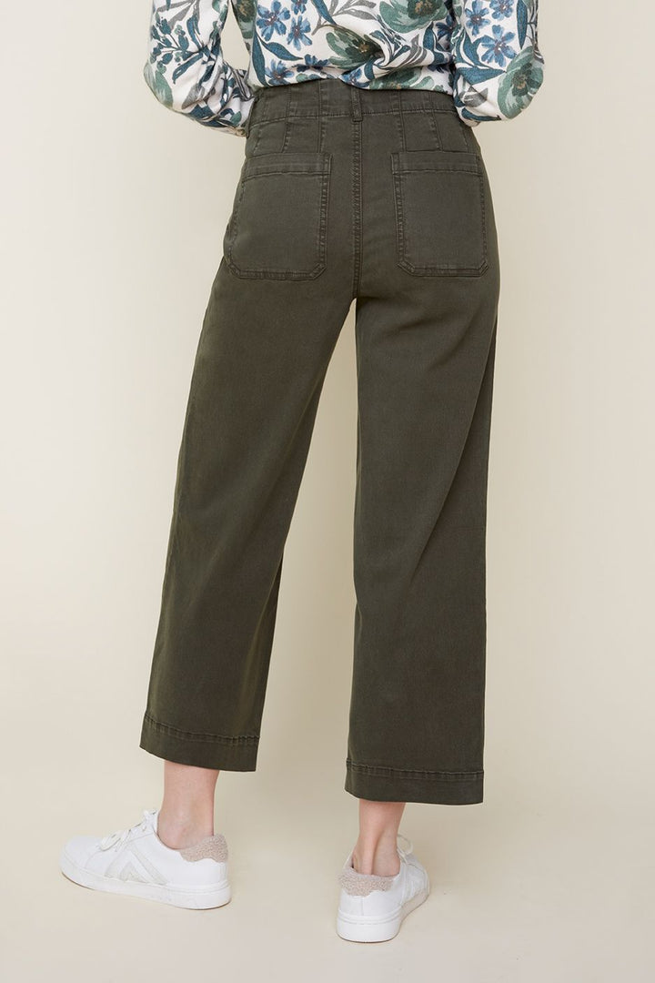 Renuar Cropped Wide Leg Pant