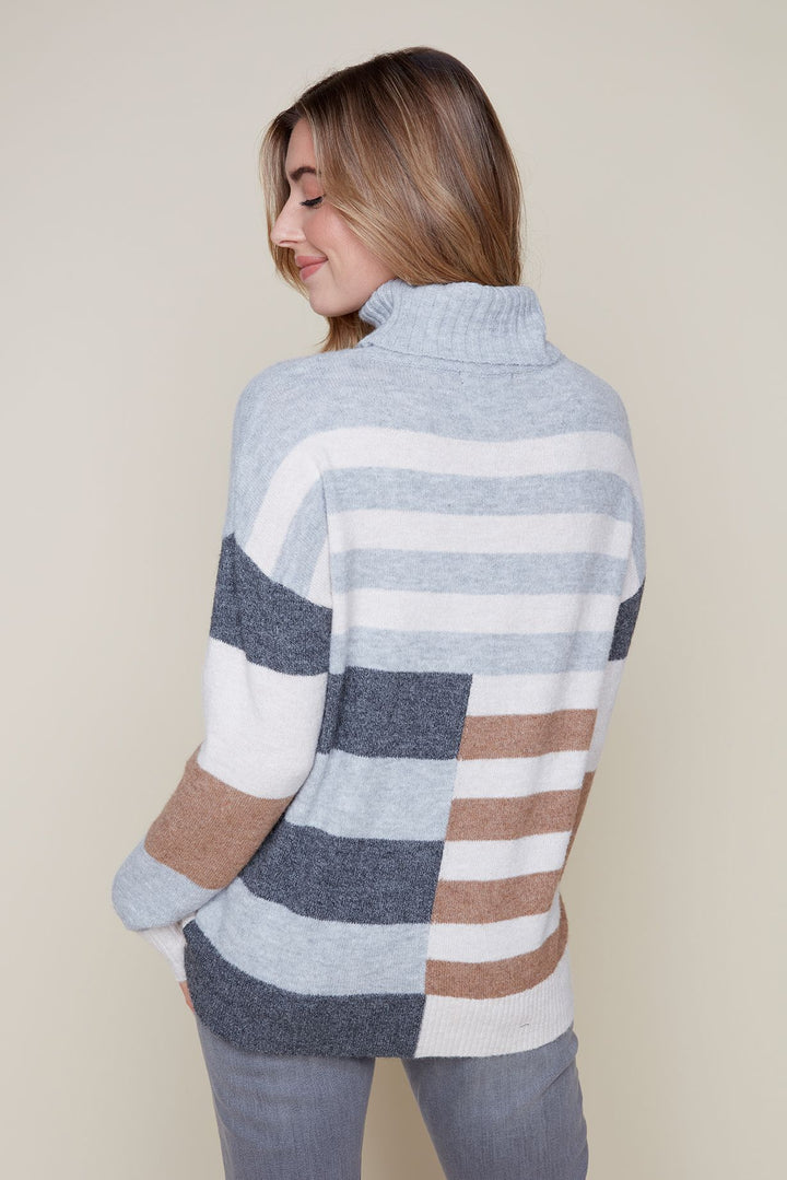 Renuar Striped Knit Sweater