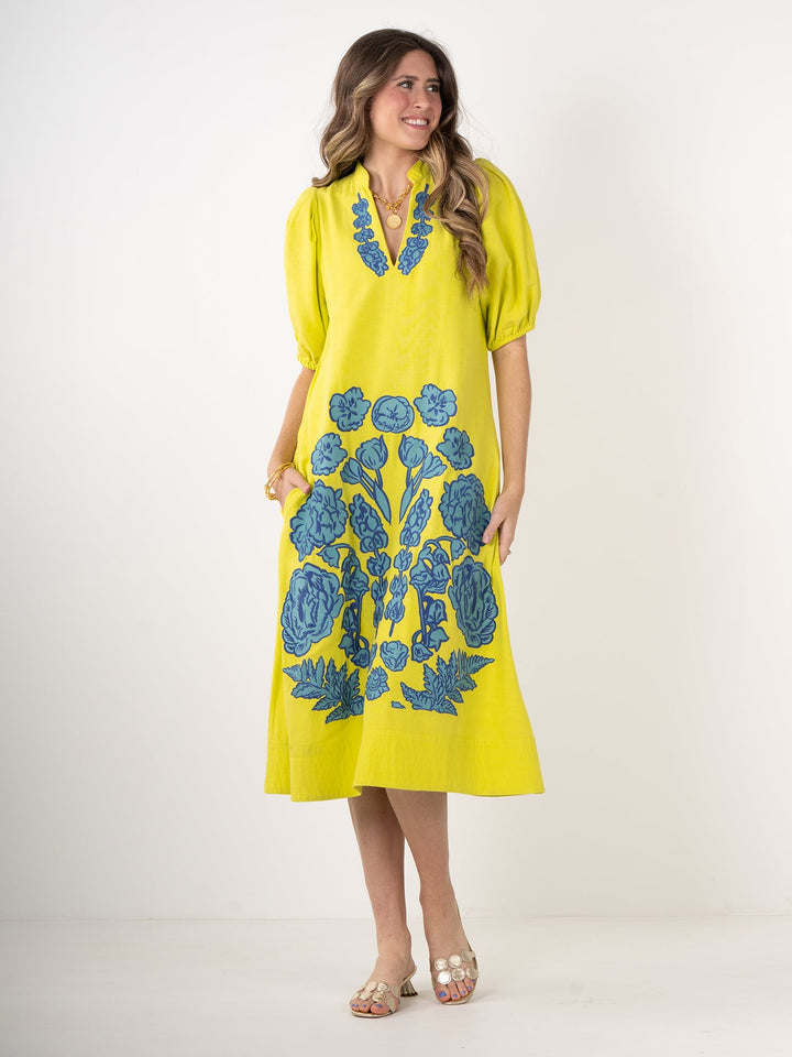 Hampton Dress in Joy Bouquet by Emily McCarthy