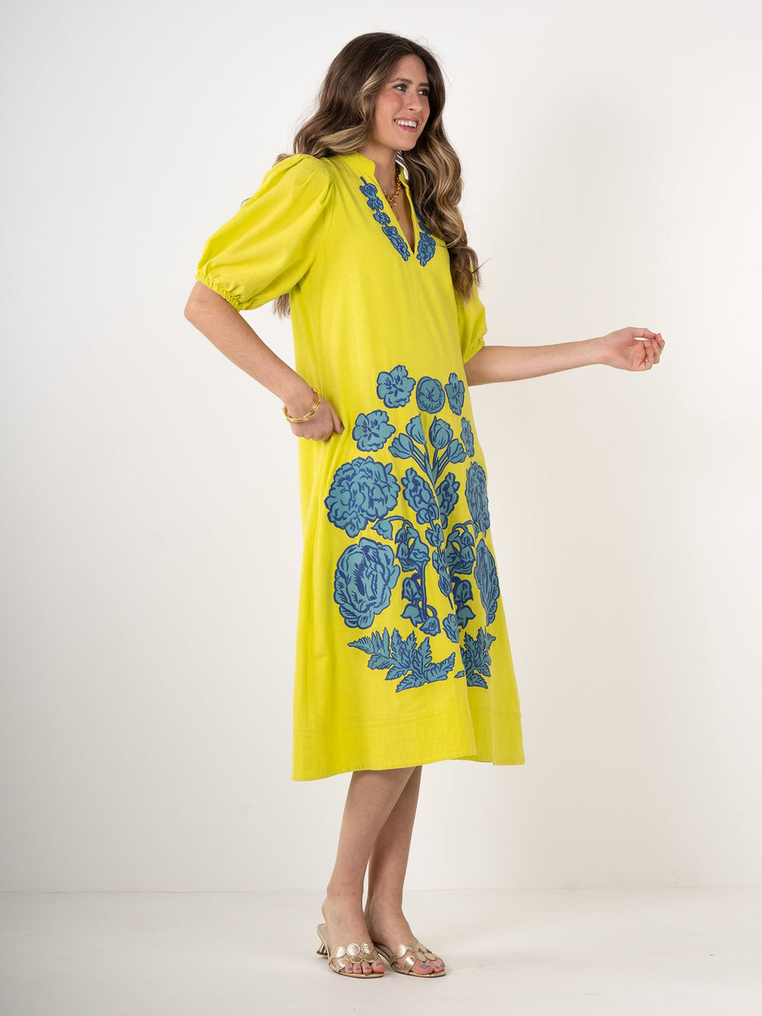 Hampton Dress in Joy Bouquet by Emily McCarthy