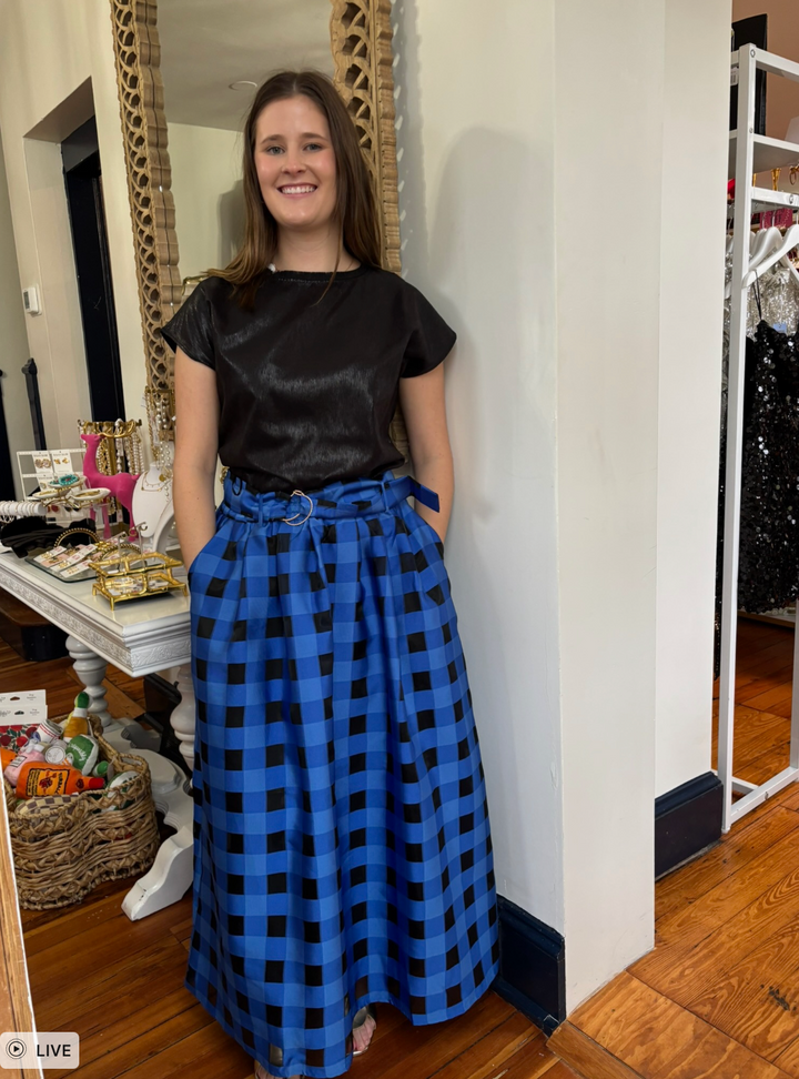 Maya Skirt in Directoire Blue by Emily Lovelock