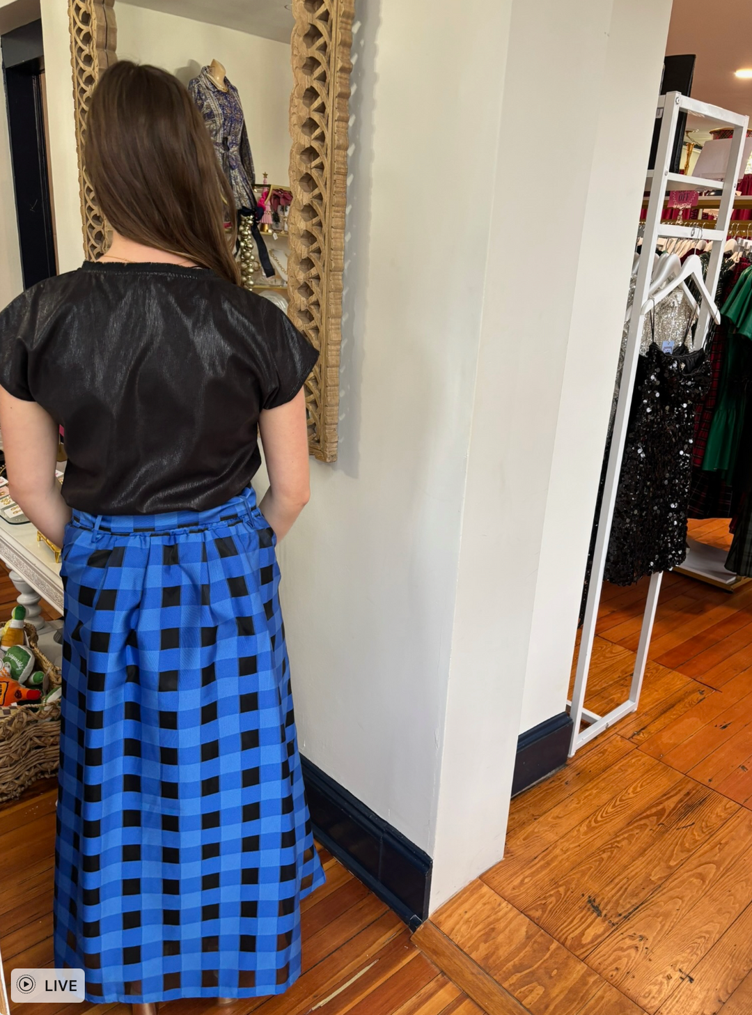 Maya Skirt in Directoire Blue by Emily Lovelock