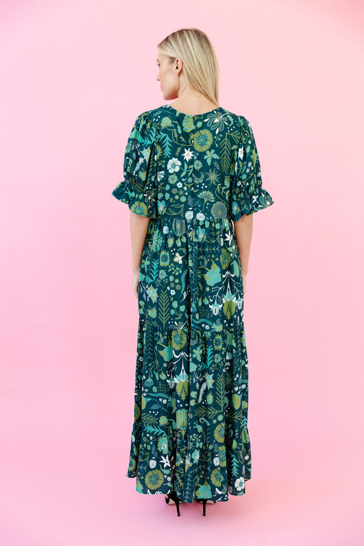 Sheridan French Michola Dress in Spruce Floral