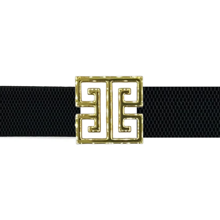 Garland Bags Square Greek Key Belt Buckle