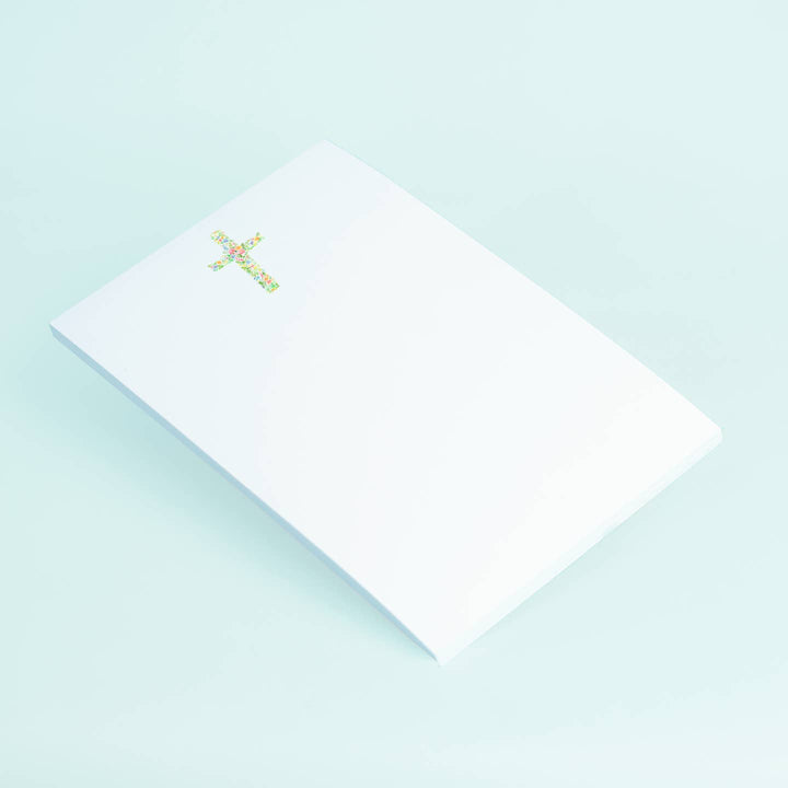 Floral Cross Notepad