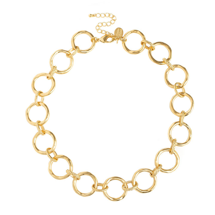 Susan Shaw Gold Round Chain Necklace