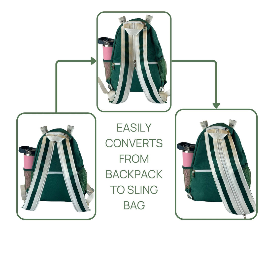 The Teddi Pickleball Backpack Green