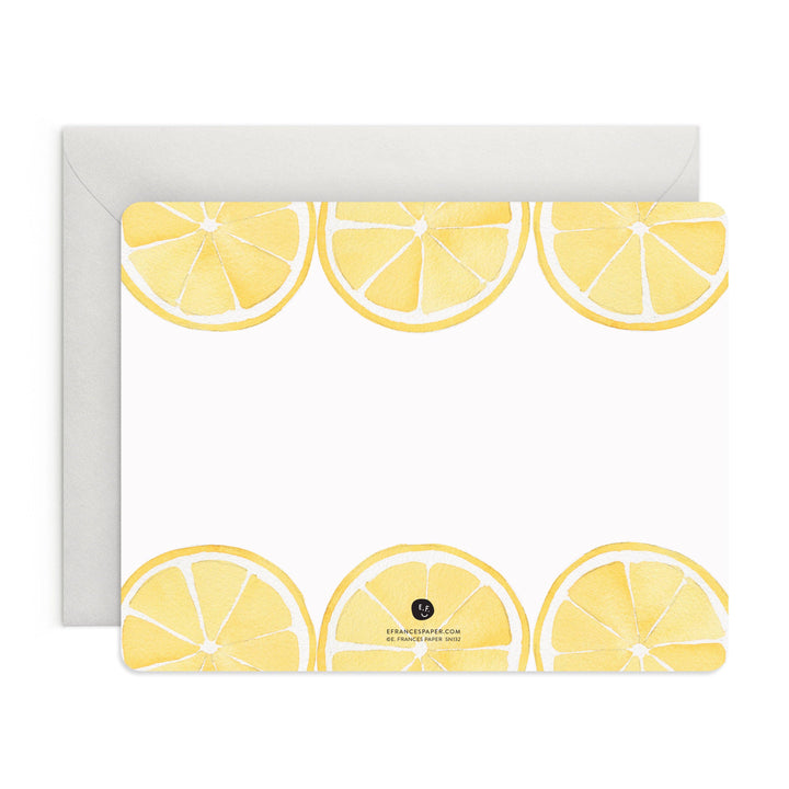 Lemon Flat Note (Boxed set of 8)