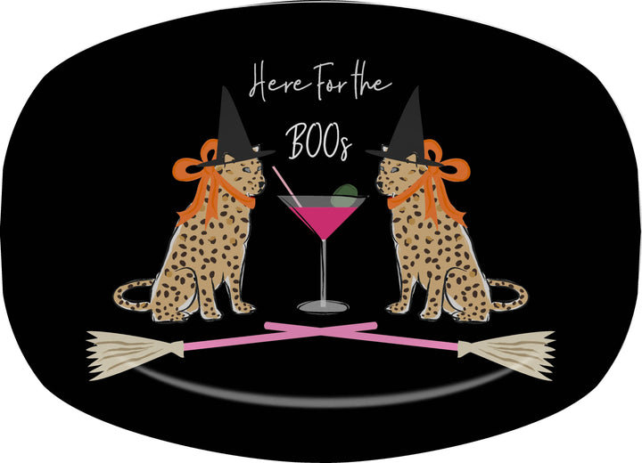 Halloween Melamine Platter: Leopards