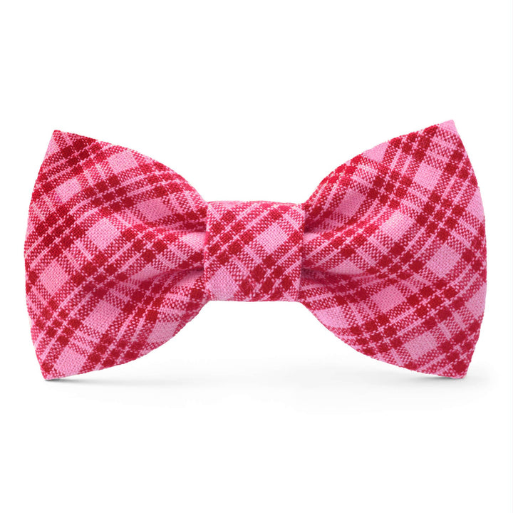 HTH x TFD Katherine Plaid Valentine's Day Dog Bow Tie: Standard