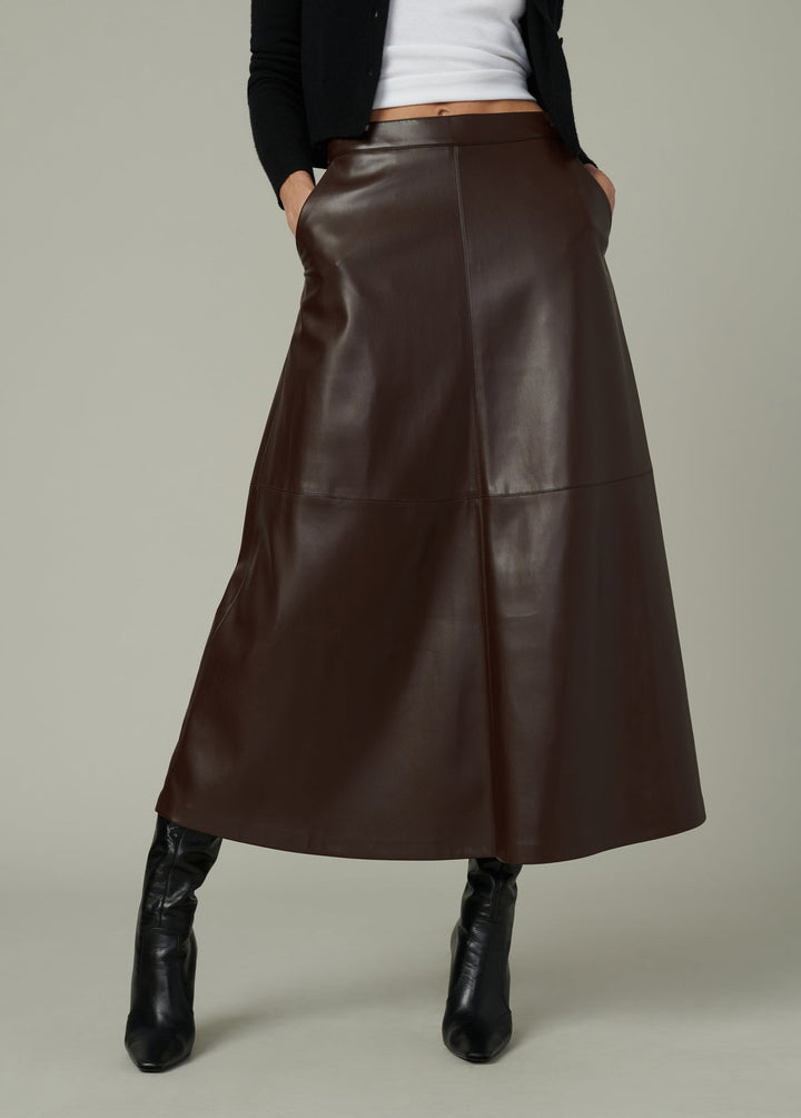 Joe's Jeans The Tavi Vegan Leather Skirt