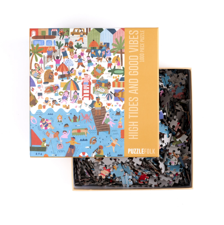 High Tides and Good Vibes 1,000 Piece Beach Puzzle