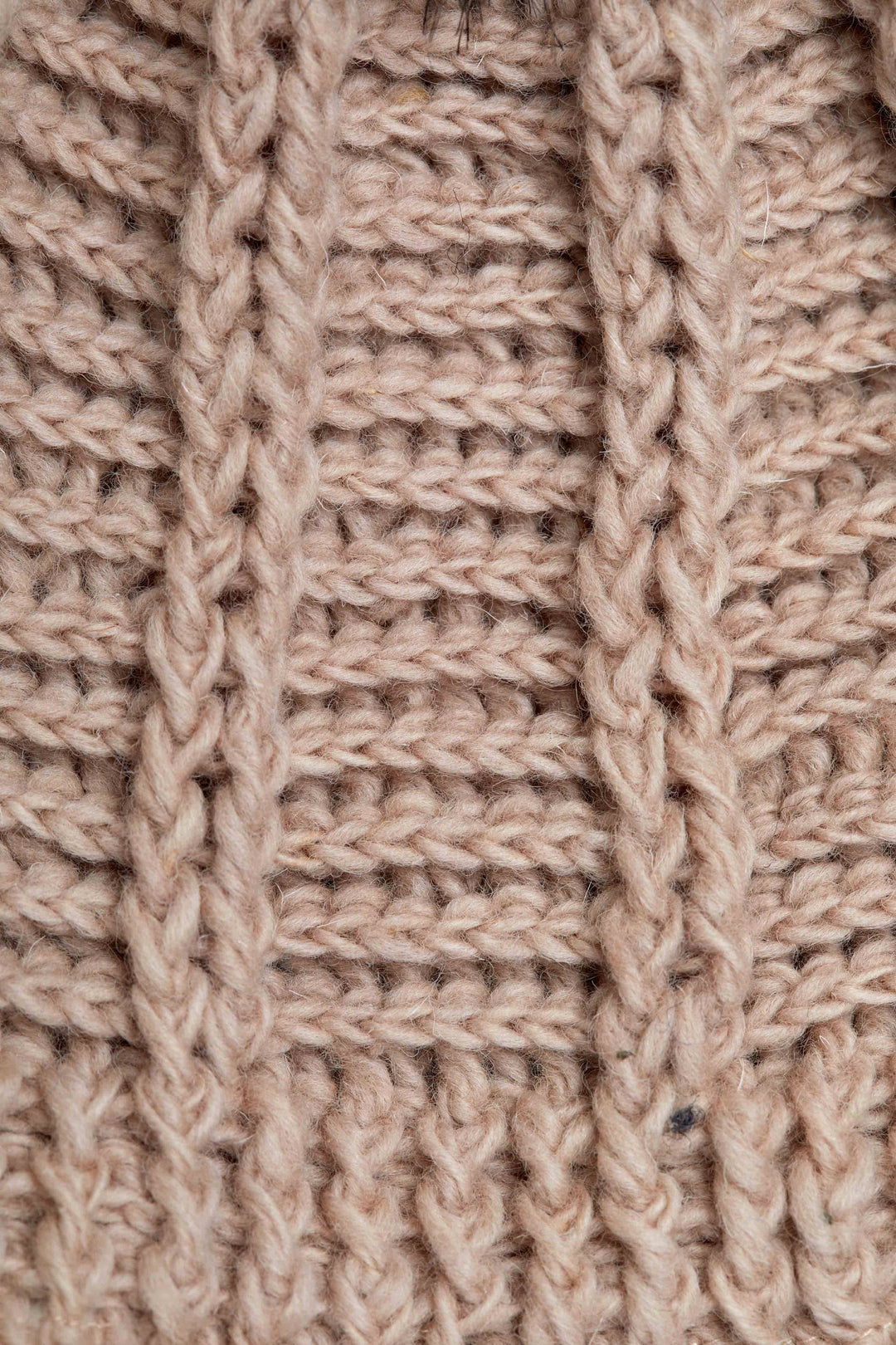 Brecken Tan Crochet Beanie by Many Hands