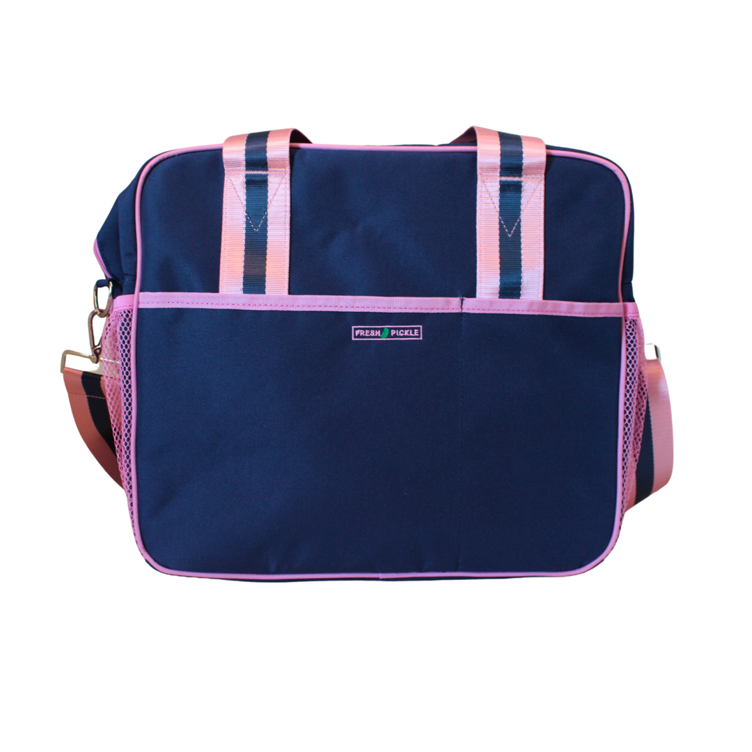 Lola Pickleball Tote Bag Navy / Pink